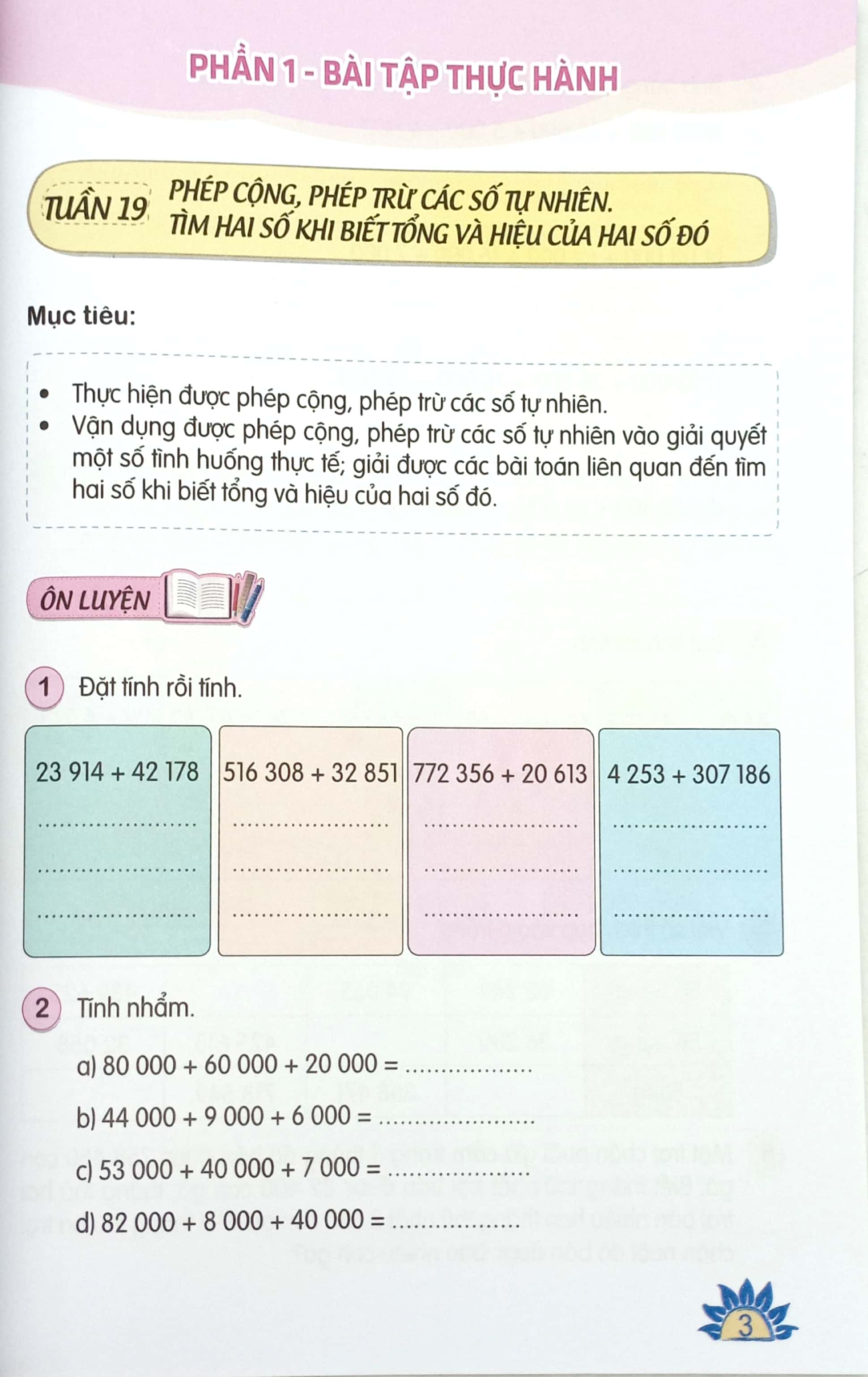 bộ bài tập thực hành toán 4 - tập 2 (theo chương trình giáo dục phổ thông 2018) - Ảnh 4