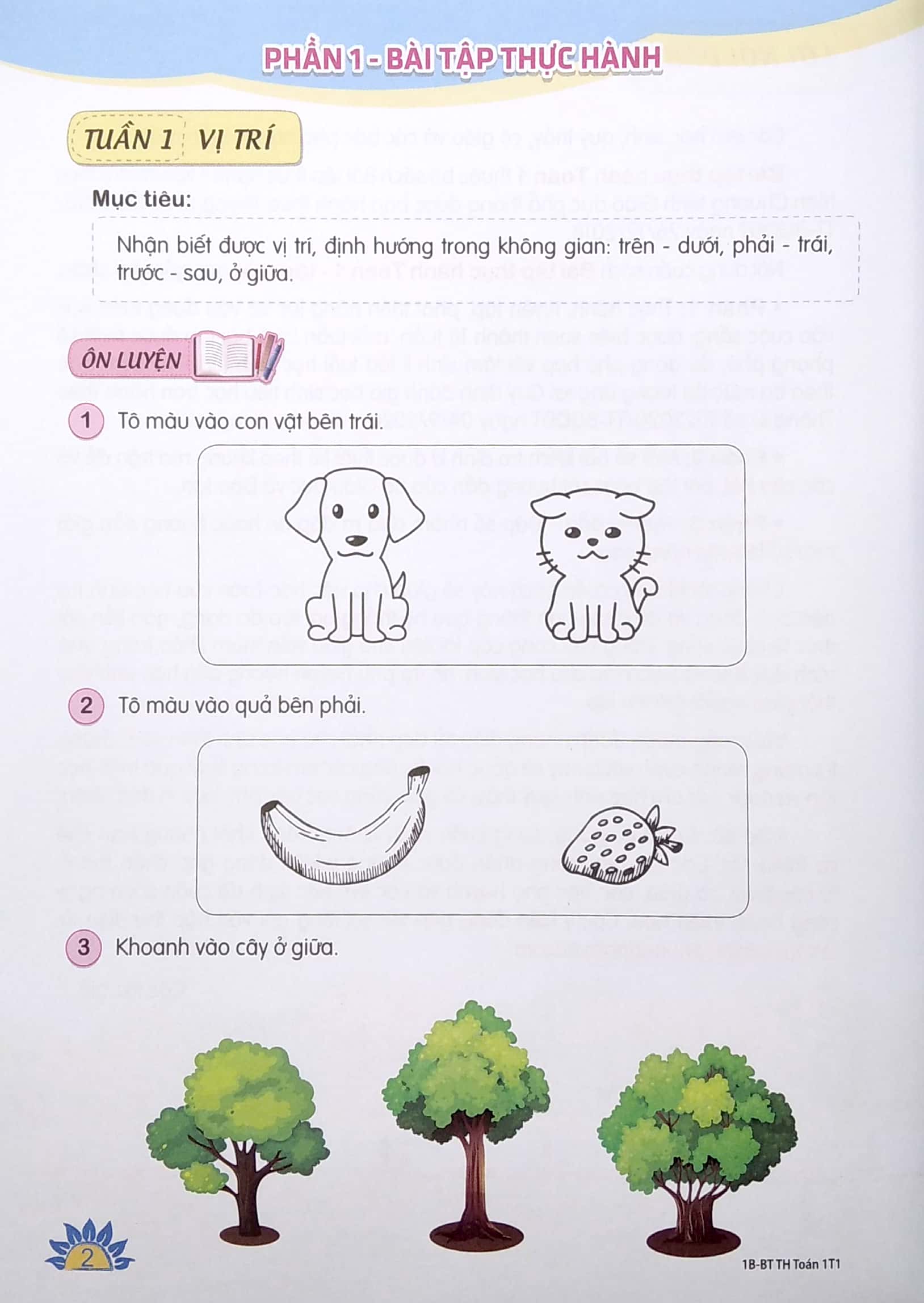 bộ bài tập thực hành toán lớp 1 - tập 1 (theo chương trình giáo dục phổ thông 2018) - Ảnh 4