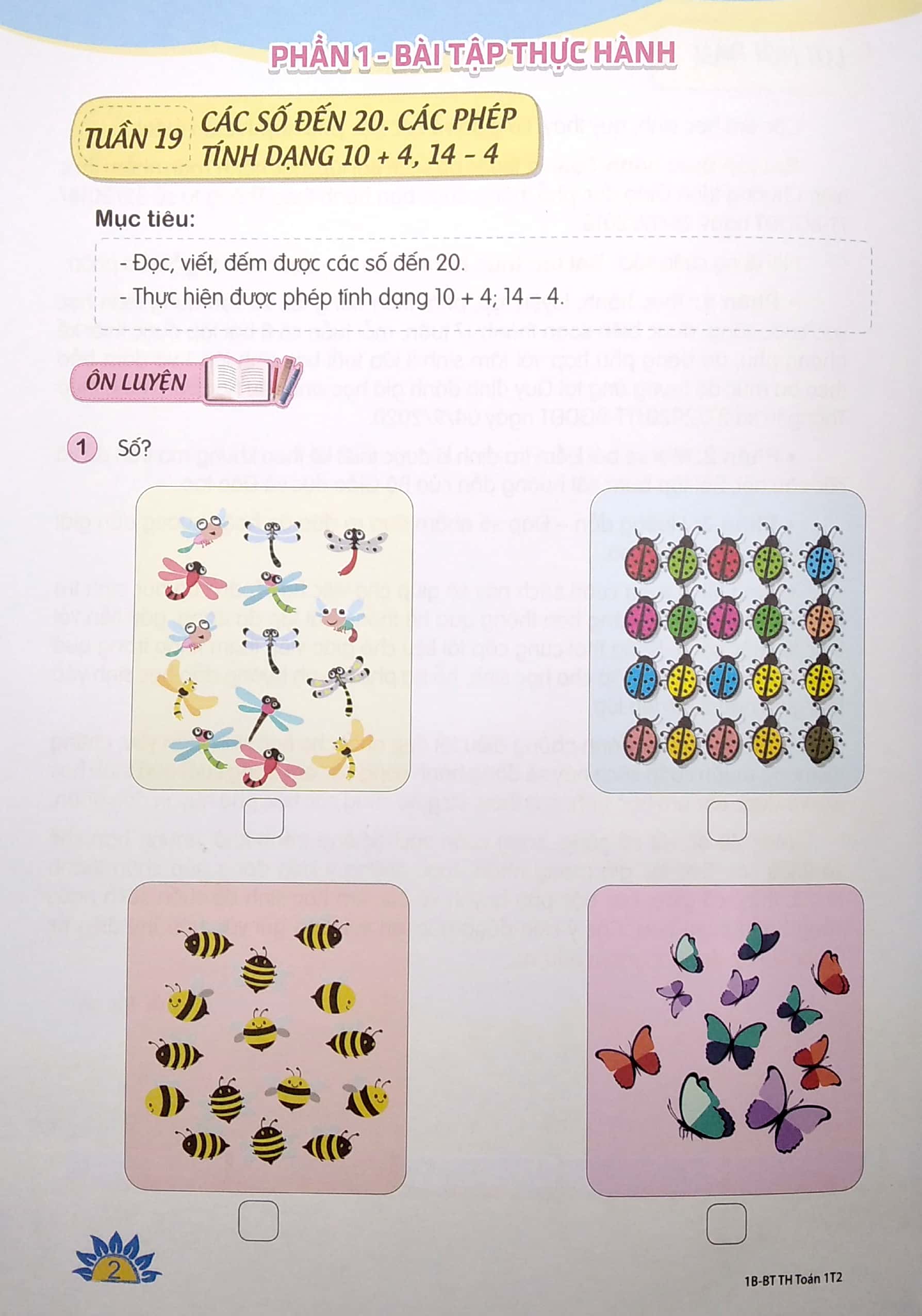 bộ bài tập thực hành toán lớp 1 - tập 2 (theo chương trình giáo dục phổ thông 2018) - Ảnh 5