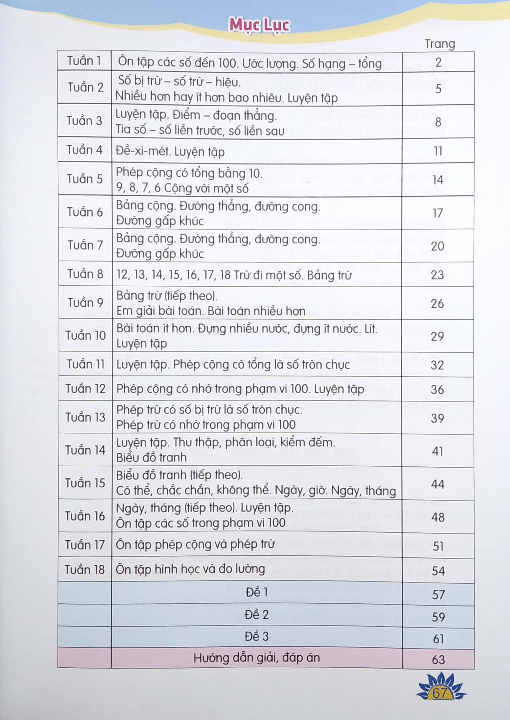 bộ bài tập thực hành toán lớp 2 - tập 1 (theo chương trình giáo dục phổ thông 2018) - Ảnh 3