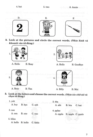 bộ bài tập tiếng anh 1 (biên soạn theo bộ sách family and friends 1 national edition) - Ảnh 6