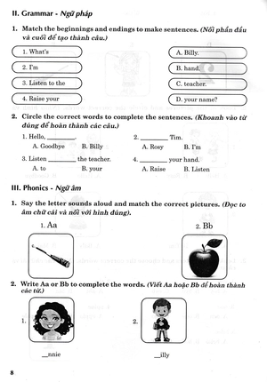 bộ bài tập tiếng anh 1 (biên soạn theo bộ sách family and friends 1 national edition) - Ảnh 7