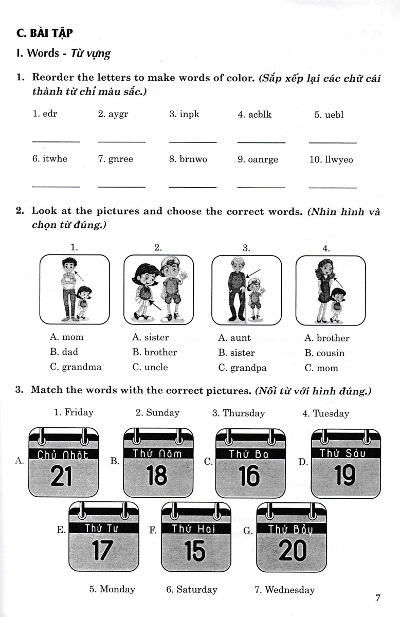 bộ bài tập tiếng anh 4 (biên soạn theo bộ sách family and friends 4 national edition) - Ảnh 6