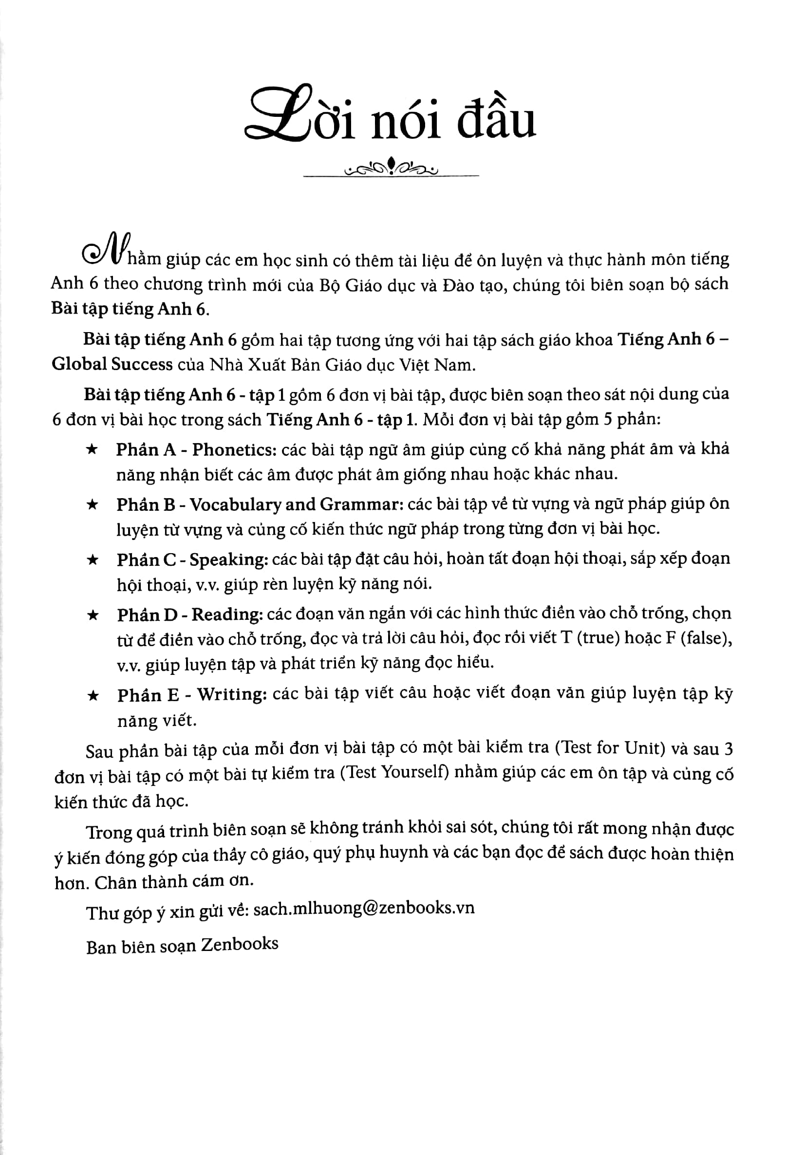 bộ bài tập tiếng anh 6 - tập 1 (có đáp án) - dùng kèm sgk tiếng anh 6 global success (2022) - Ảnh 3