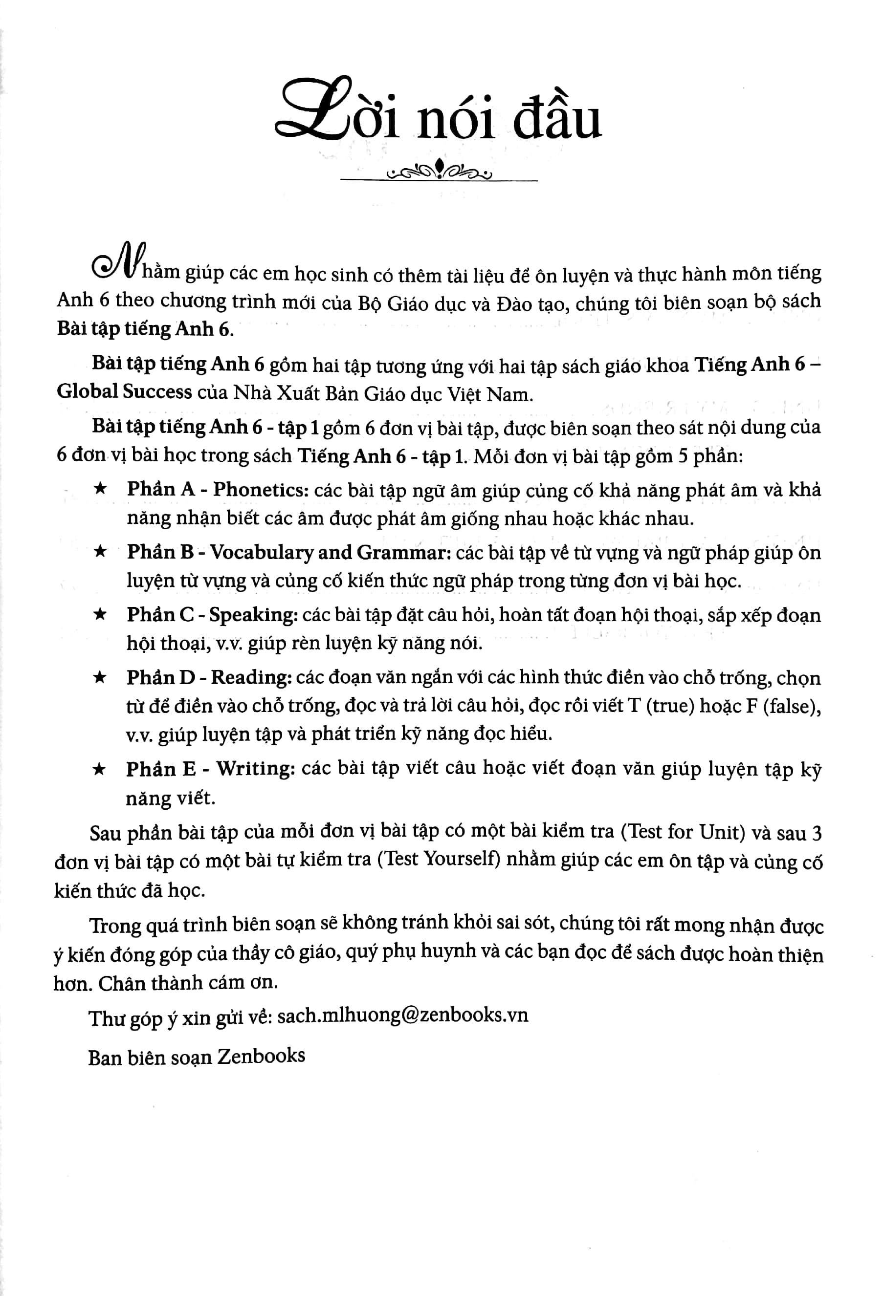 bộ bài tập tiếng anh 6 - tập 1 (không đáp án) - dùng kèm sgk tiếng anh 6 global success (2022) - Ảnh 3