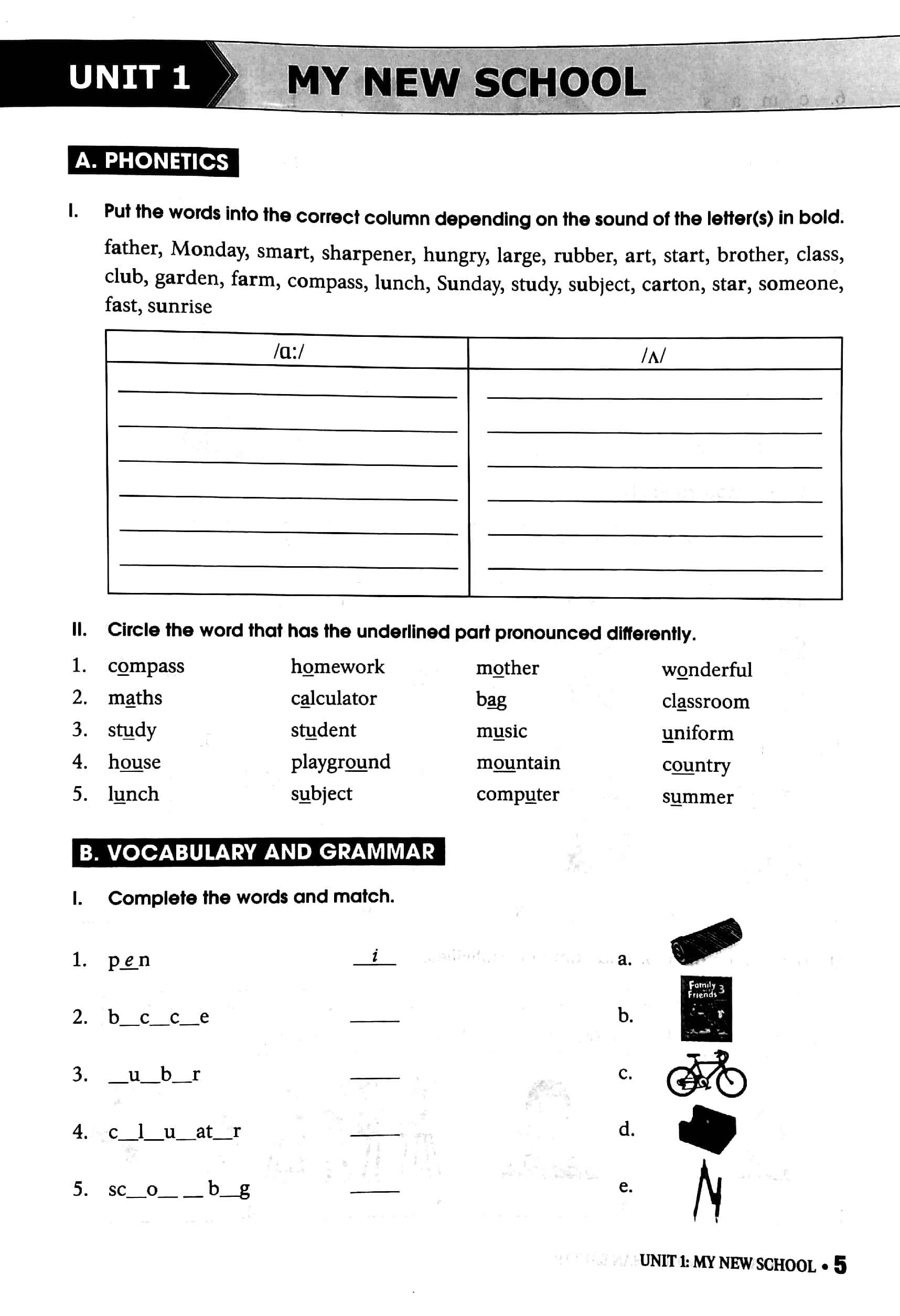bộ bài tập tiếng anh 6 - tập 1 (không đáp án) - dùng kèm sgk tiếng anh 6 global success (2022) - Ảnh 5