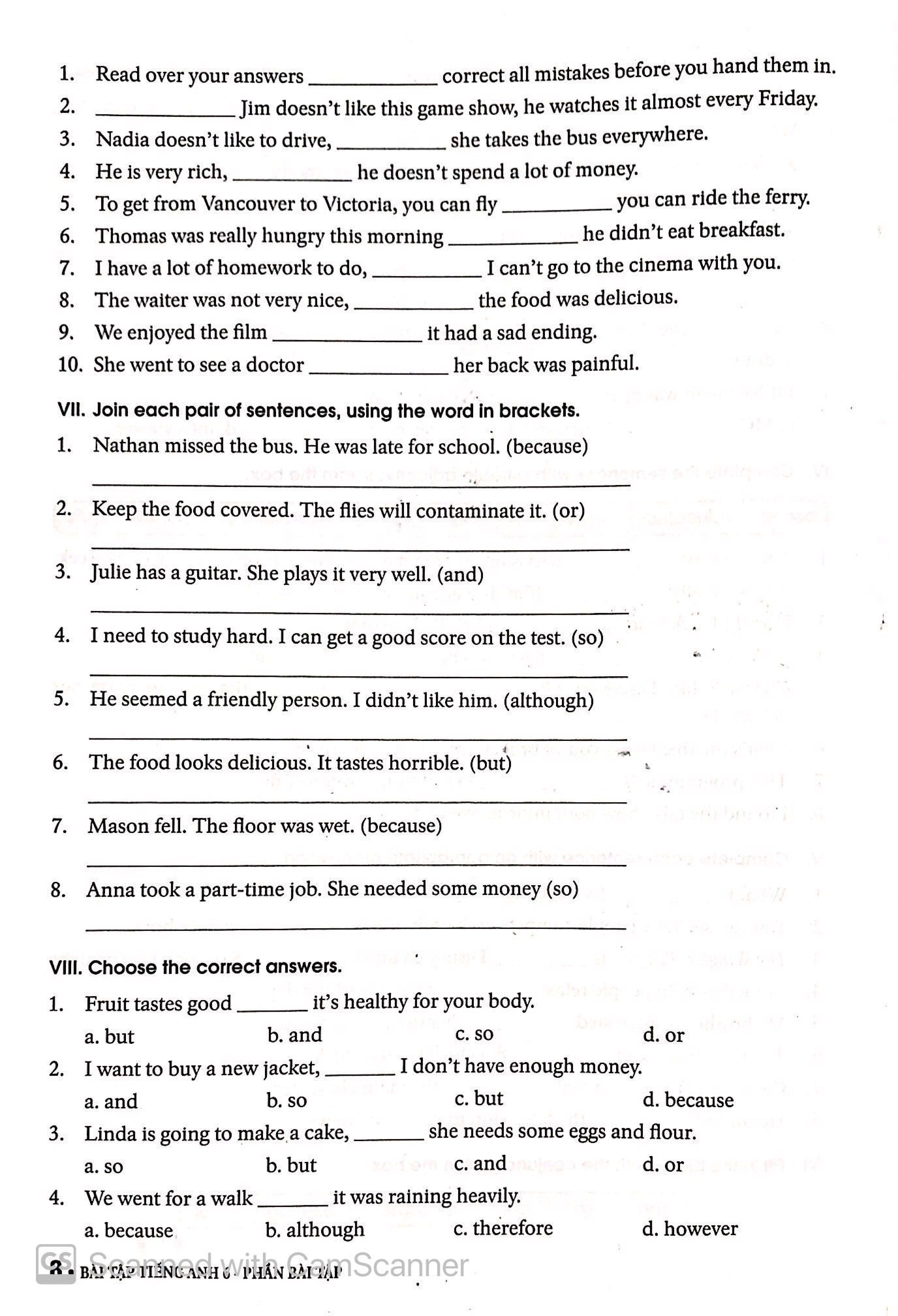 bộ bài tập tiếng anh lớp 6 tập 2 (không đáp án) - theo chương trình mới của bộ gd và đào tạo - Ảnh 8