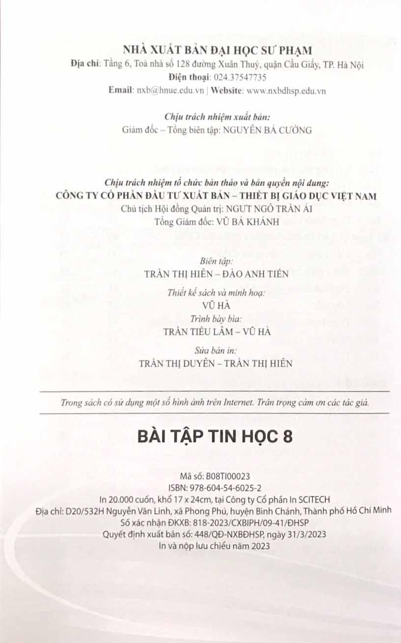 bộ bài tập tin học 8 (cánh diều) (chuẩn) - Ảnh 8