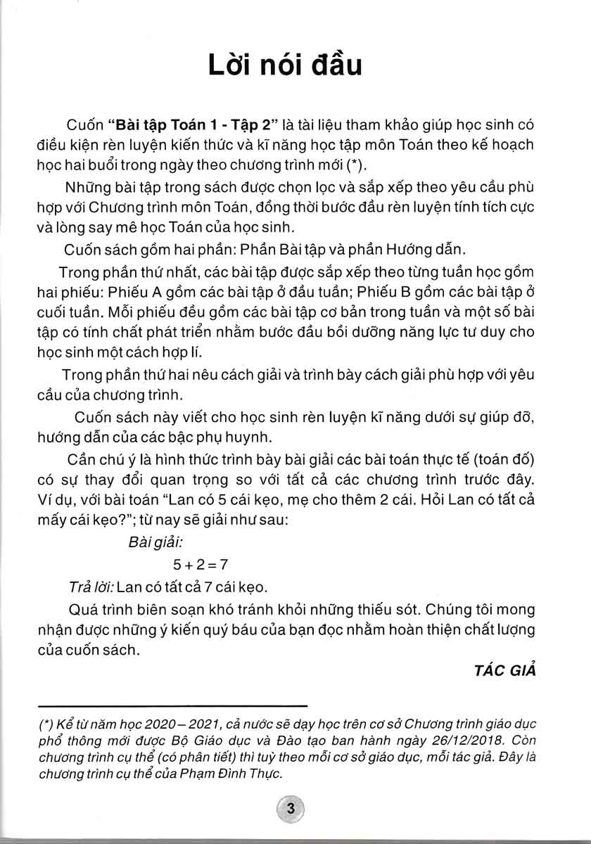 bộ bài tập toán 1 - tập 2 (hai buổi trong ngày) - theo chương trình tiểu học mới - Ảnh 4