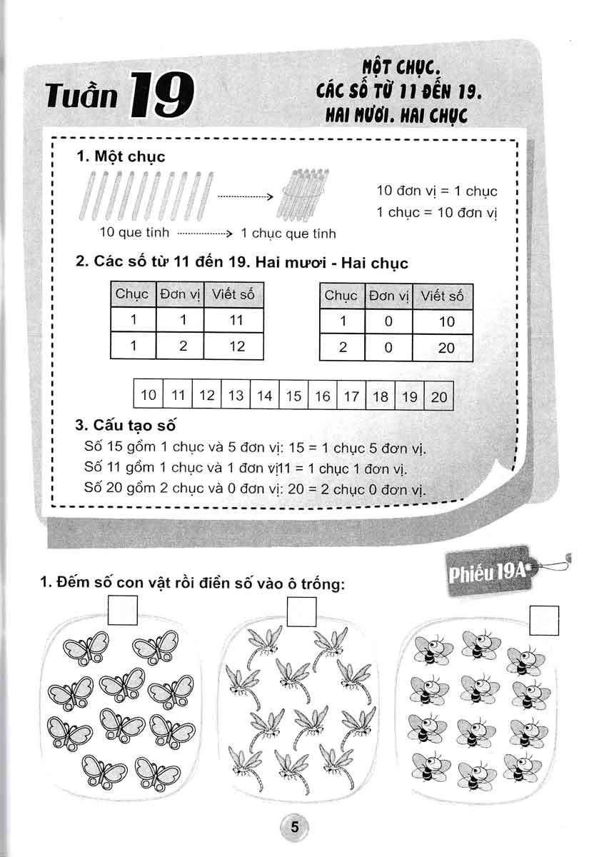 bộ bài tập toán 1 - tập 2 (hai buổi trong ngày) - theo chương trình tiểu học mới - Ảnh 7