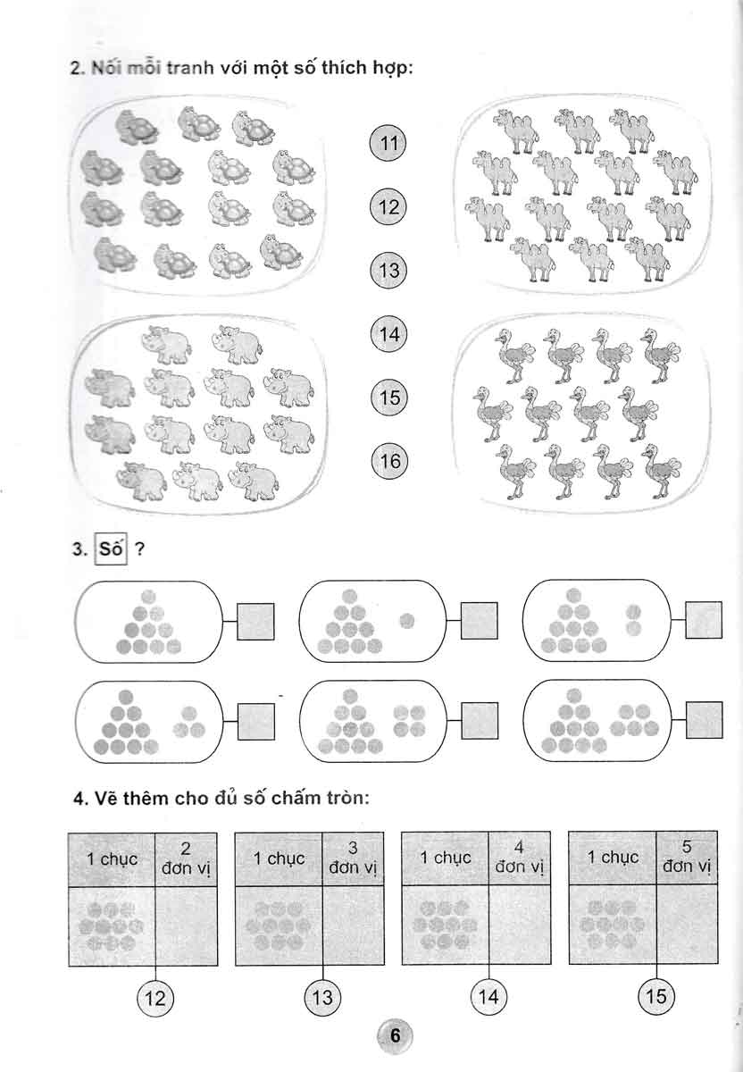 bộ bài tập toán 1 - tập 2 (hai buổi trong ngày) - theo chương trình tiểu học mới - Ảnh 8