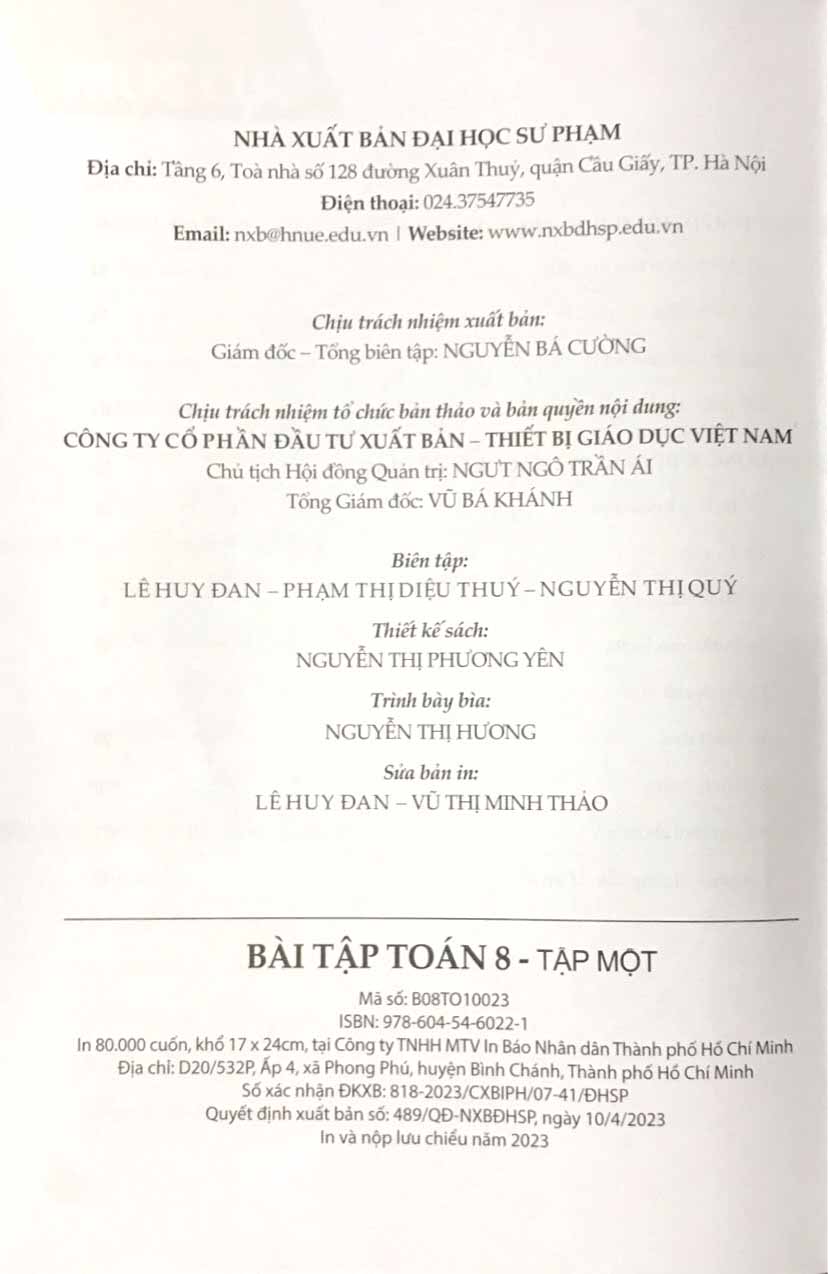 bộ bài tập toán 8 - tập 1 (cánh diều) (chuẩn) - Ảnh 8