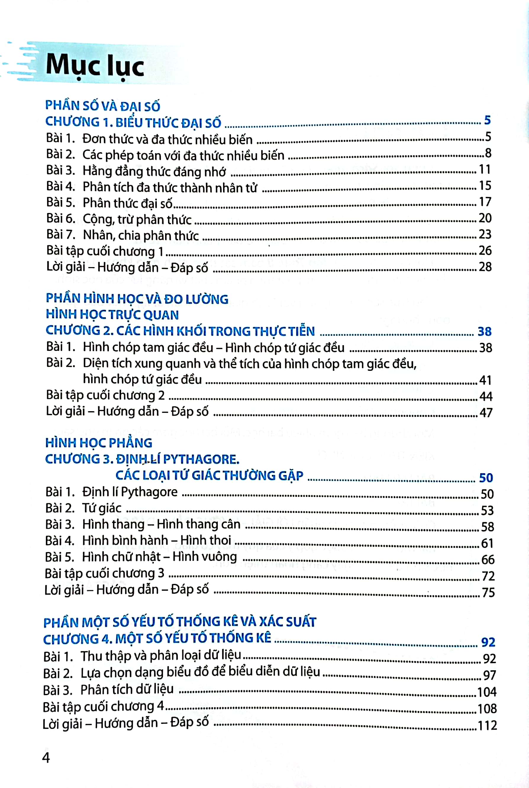 bộ bài tập toán 8 - tập 1 (chân trời sáng tạo) (chuẩn) - Ảnh 3