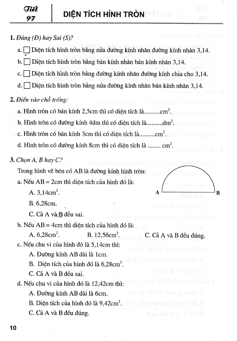 bộ bài tập trắc nghiệm hay và khó toán 5 - tập 2 - Ảnh 10