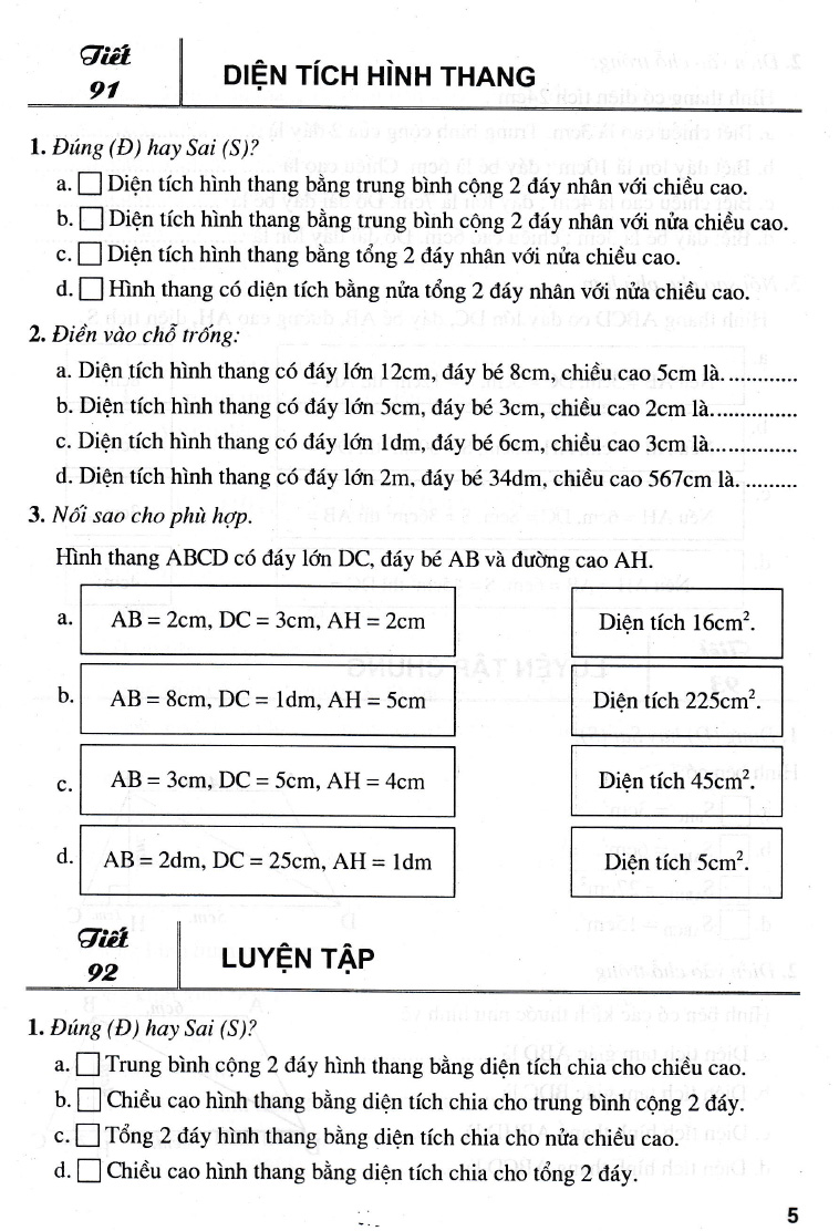 bộ bài tập trắc nghiệm hay và khó toán 5 - tập 2 - Ảnh 5