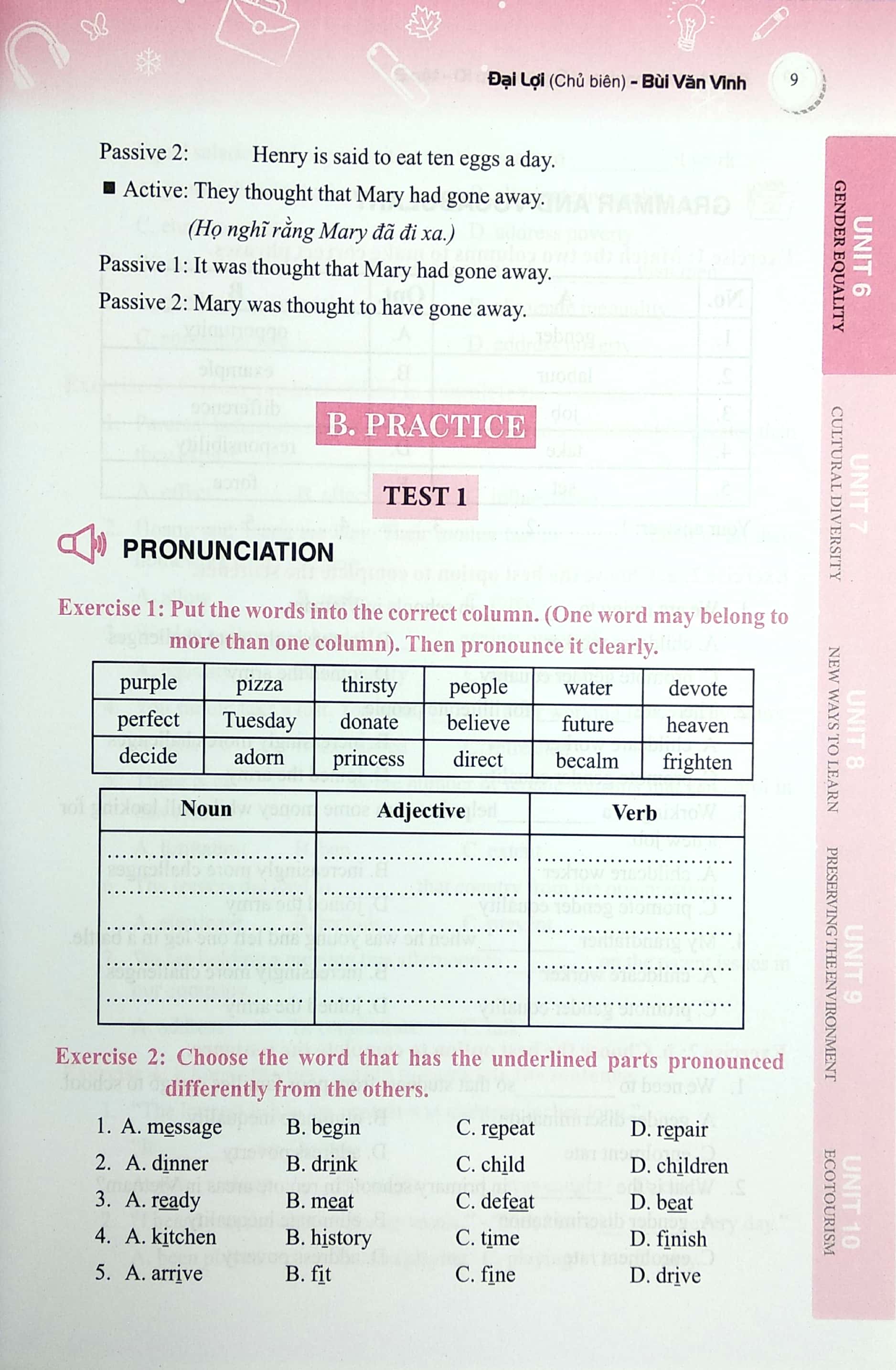 bộ bài tập trắc nghiệm tiếng anh lớp 10 tập 2 - có đáp án - Ảnh 8