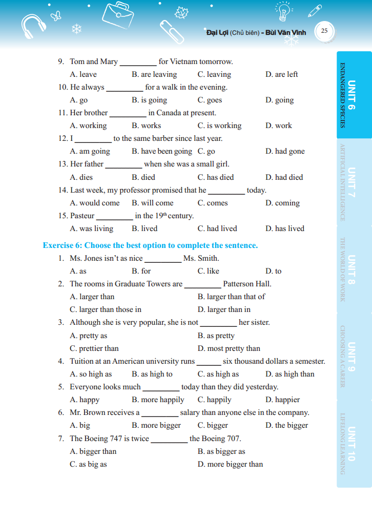 bộ bài tập trắc nghiệm tiếng anh lớp 12 tập 2- có đáp án - Ảnh 13
