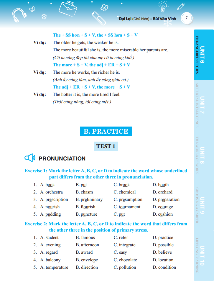 bộ bài tập trắc nghiệm tiếng anh lớp 12 tập 2- có đáp án - Ảnh 4