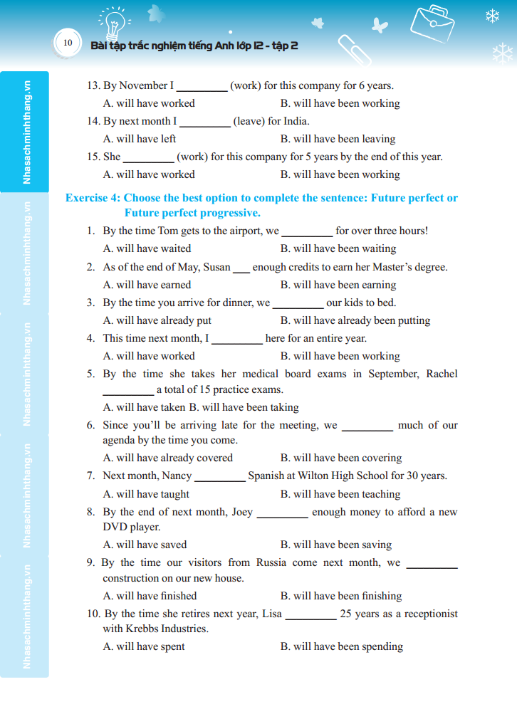 bộ bài tập trắc nghiệm tiếng anh lớp 12 tập 2- có đáp án - Ảnh 7