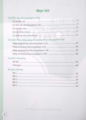 bộ bài tập trắc nghiệm toán lớp 1 - tập 2 (theo chương trình giáo dục phổ thông 2018) - Ảnh 3