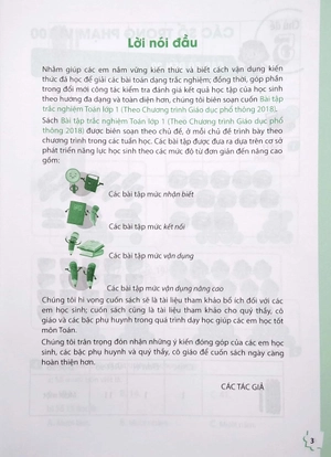 bộ bài tập trắc nghiệm toán lớp 1 - tập 2 (theo chương trình giáo dục phổ thông 2018) - Ảnh 4