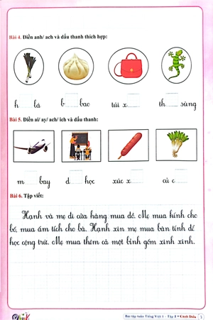 bộ bài tập tuần tiếng việt 1 - tập 2 (cánh diều) (2022) - Ảnh 5