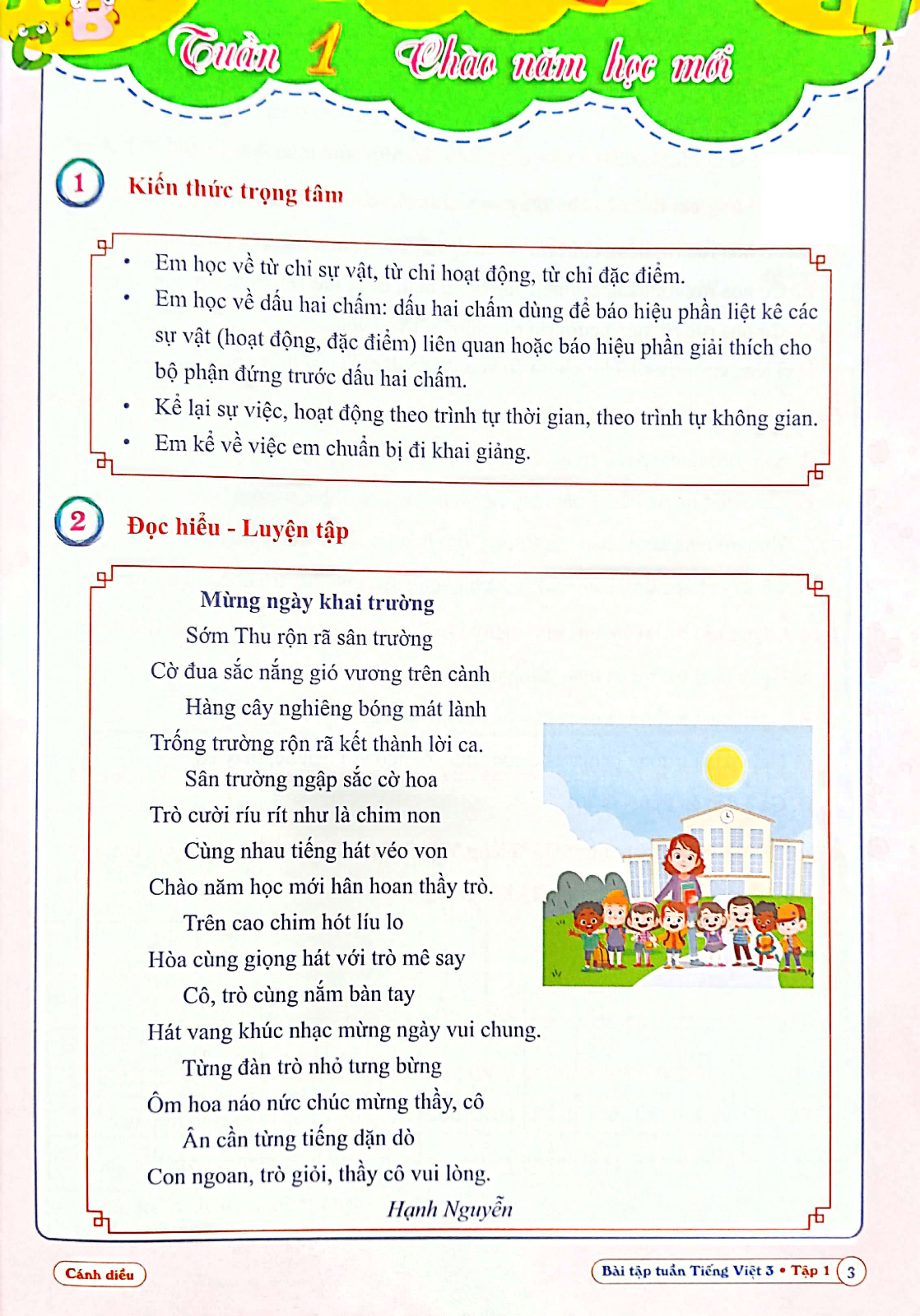 bộ bài tập tuần tiếng việt 3 - tập 1 (cánh diều) (2022) - Ảnh 4