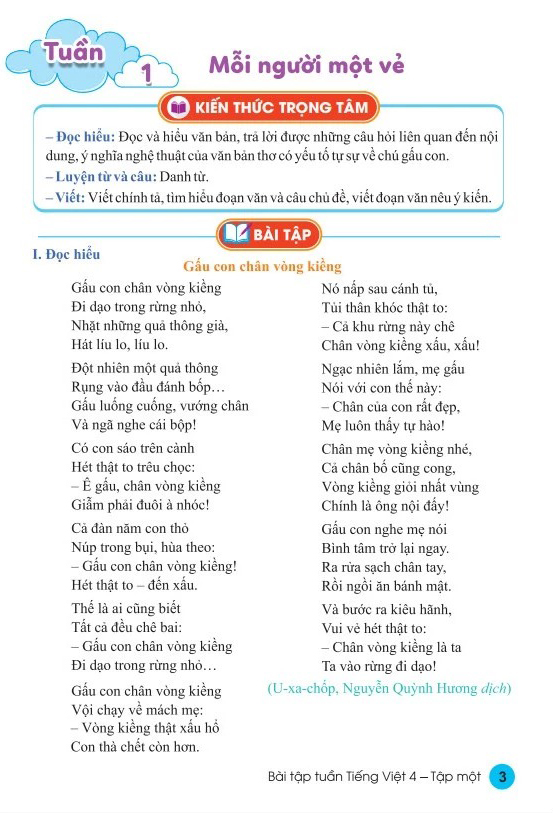 Bộ Bài Tập Tuần Tiếng Việt 4 - Tập 1 (Kết Nối) - Ảnh 3