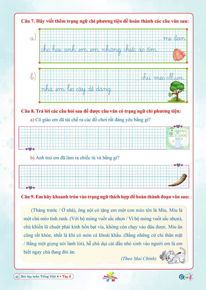 Bộ Bài Tập Tuần Tiếng Việt 4 - Tập 2 (Kết Nối Tri Thức Với Cuộc Sống) - Ảnh 6