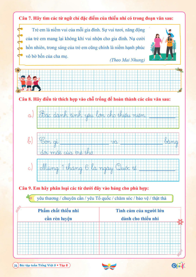 Bộ Bài Tập Tuần Tiếng Việt 5 - Tập 2 (Cánh Diều) - Ảnh 6