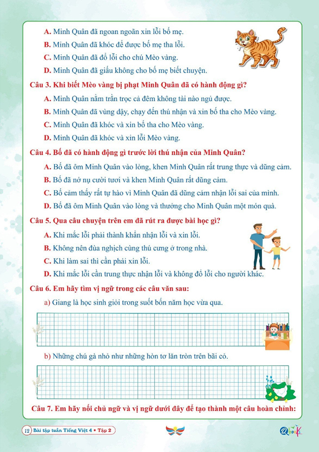 Bộ Bài Tập Tuần Tiếng Việt Lớp 4 - Tập 2 (Cánh Diều) - Ảnh 5
