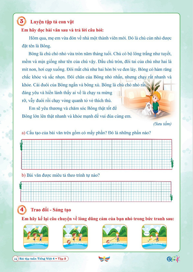 Bộ Bài Tập Tuần Tiếng Việt Lớp 4 - Tập 2 (Cánh Diều) - Ảnh 7