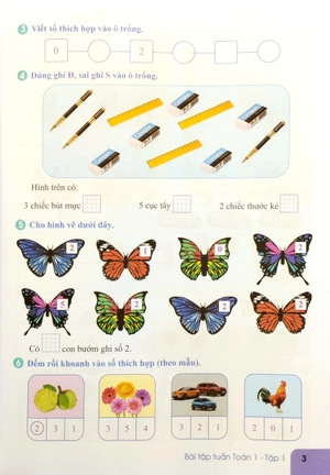 bộ bài tập tuần toán 1 - tập 1 (bộ sách kết nối tri thức với cuộc sống) - Ảnh 5