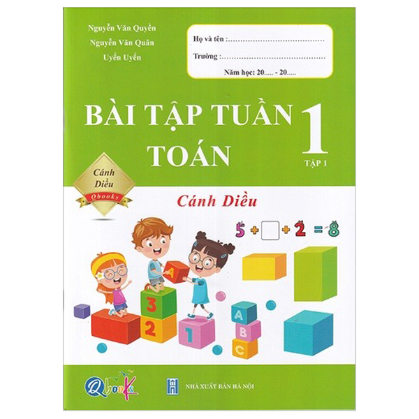 Bộ Bài Tập Tuần Toán 1 - Tập 1 (Cánh Diều)