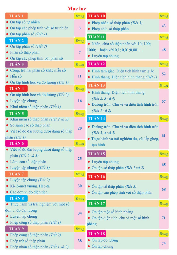 Bộ Bài Tập Tuần Toán 5 - Tập 1 (Kết Nối) - Ảnh 3