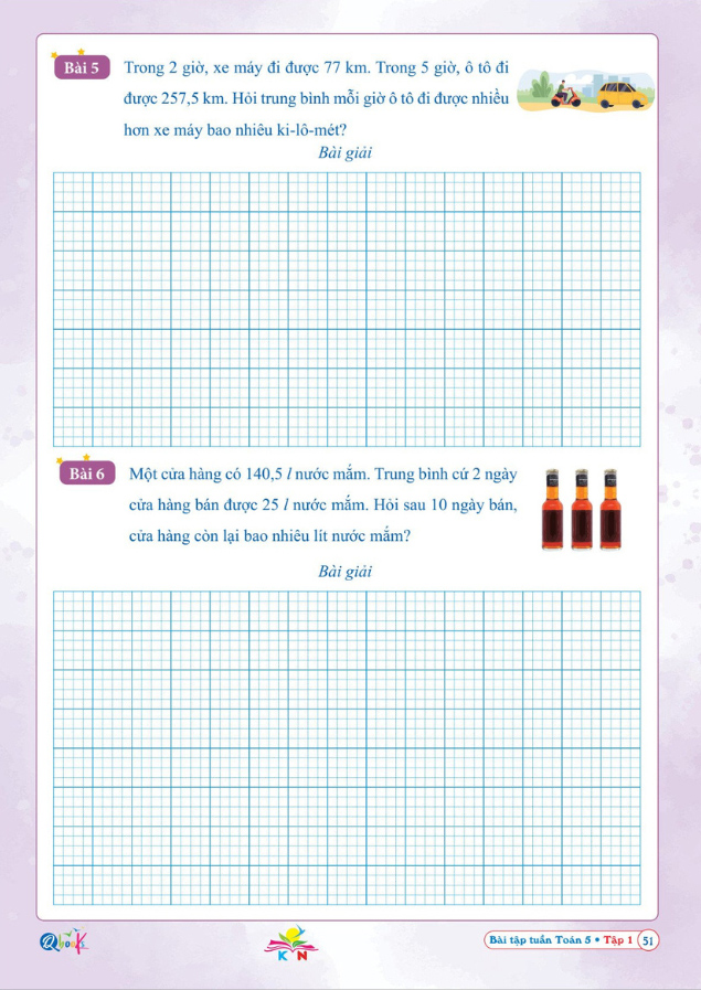 Bộ Bài Tập Tuần Toán 5 - Tập 1 (Kết Nối) - Ảnh 6