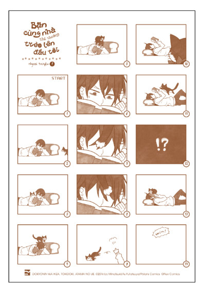 bộ bạn cùng nhà thi thoảng trèo lên đầu tôi - tập 1 - bản đặc biệt - tặng kèm plastic card mèo nổ + extra paper + clear file - Ảnh 4