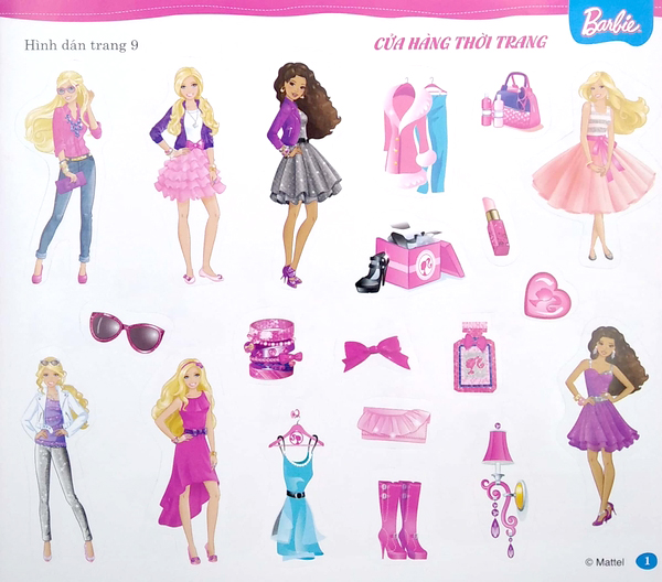 Bộ Barbie - Bộ Sách Dán Hình - Cuộc Sống Nhiều Niềm Vui - Tập 2 - Ảnh 3