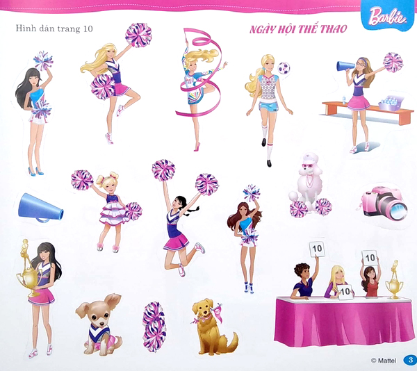 Bộ Barbie - Bộ Sách Dán Hình - Cuộc Sống Nhiều Niềm Vui - Tập 2 - Ảnh 4