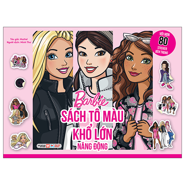 Bộ Barbie - Sách Tô Màu Khổ Lớn - Năng Động