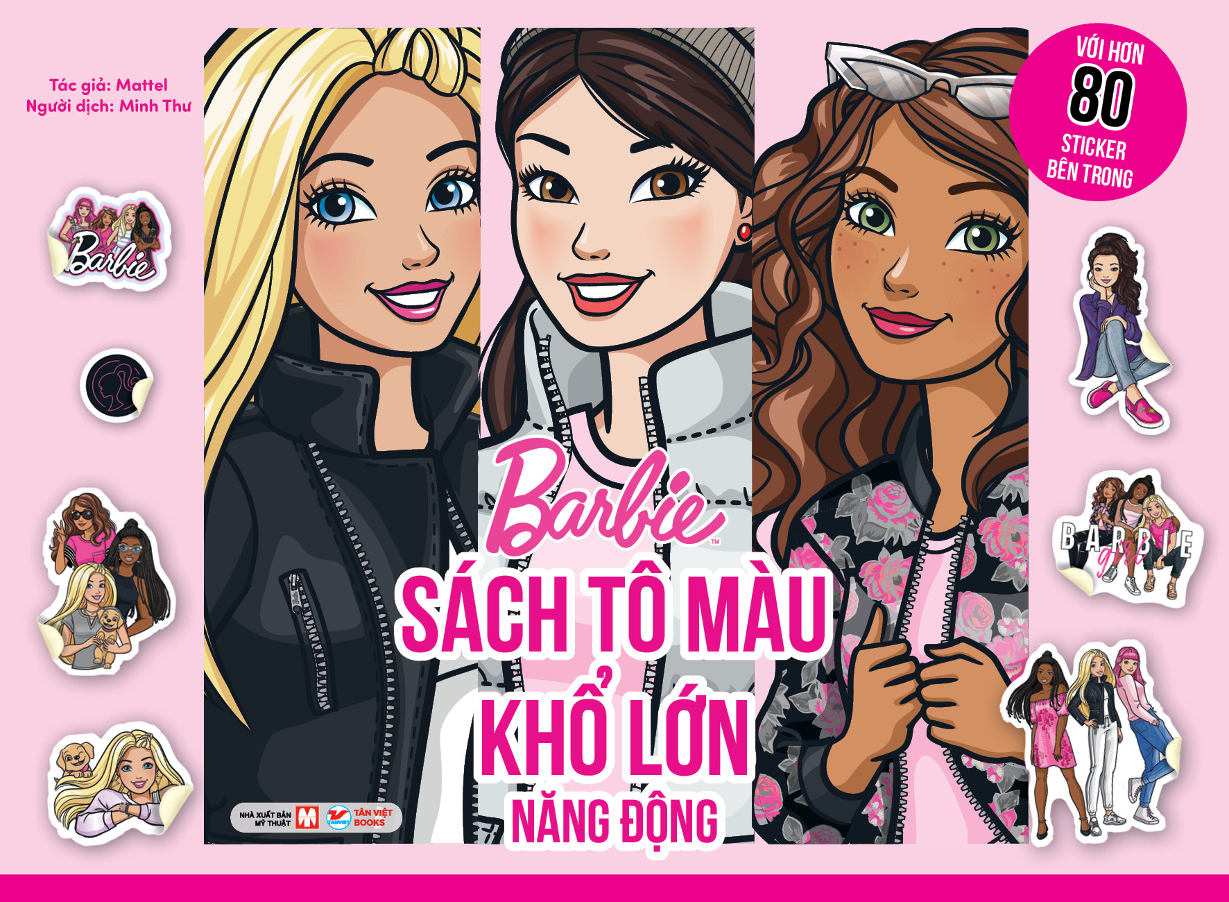 Bộ Barbie - Sách Tô Màu Khổ Lớn - Năng Động - Ảnh 2