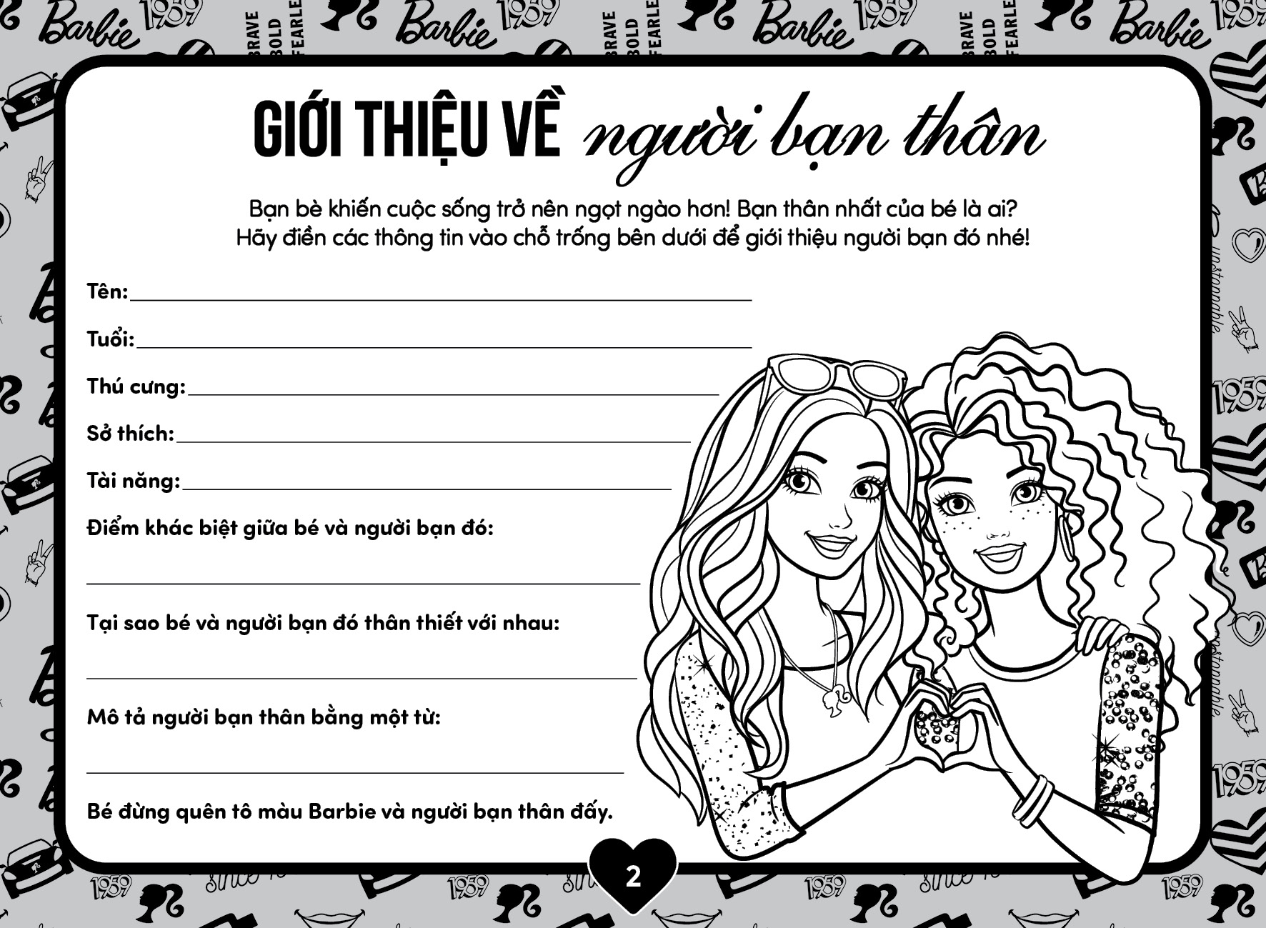 Bộ Barbie - Sách Tô Màu Khổ Lớn - Năng Động - Ảnh 4