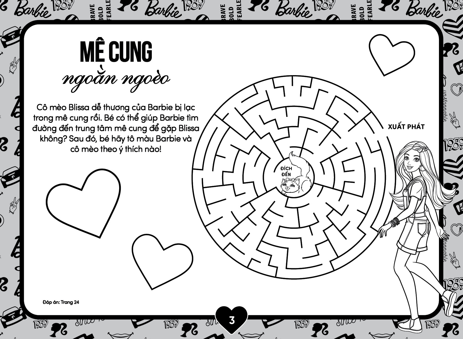 Bộ Barbie - Sách Tô Màu Khổ Lớn - Năng Động - Ảnh 5