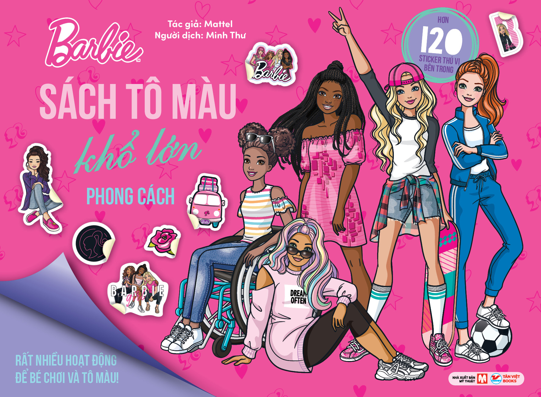 Bộ Barbie - Sách Tô Màu Khổ Lớn - Phong Cách - Ảnh 2
