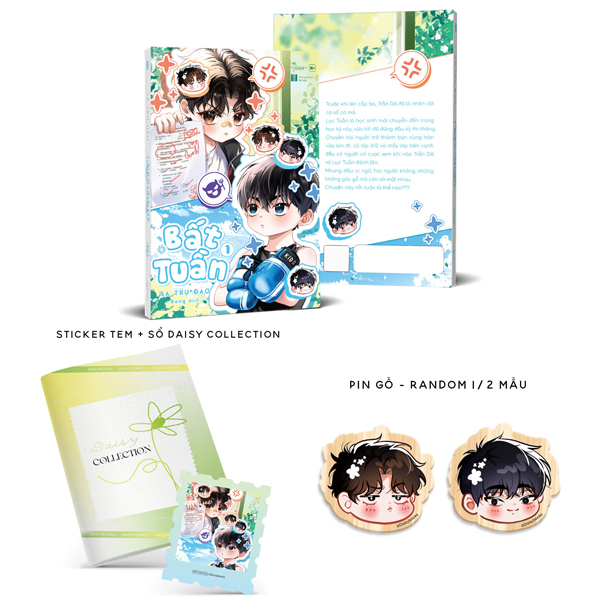 Bộ Bất Tuần - Tập 1 - Bản Đặc Biệt - Tặng Kèm Sổ Daisy Collection + Sticker Tem + Pin Gỗ Random 1 Trong 2 Mẫu