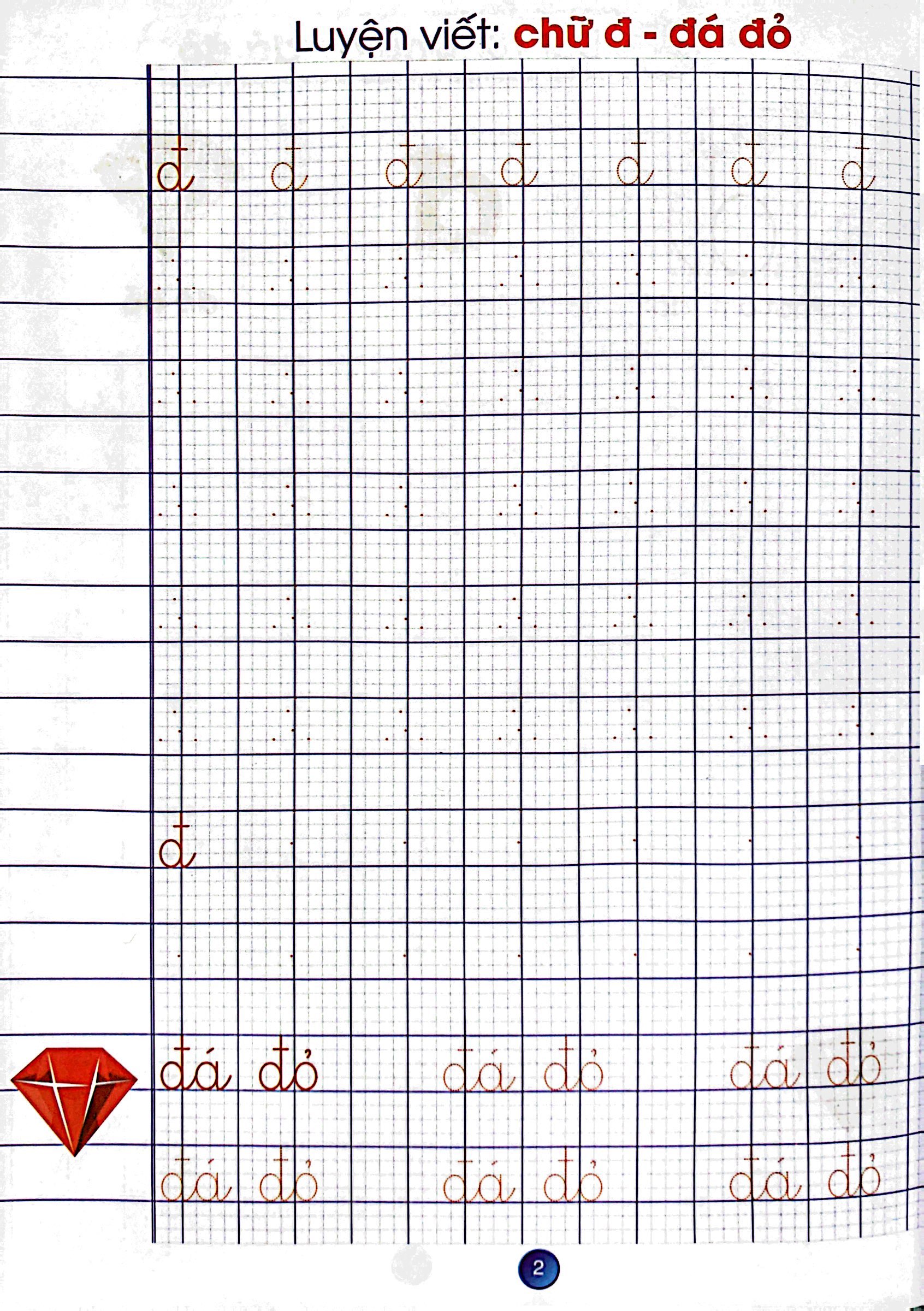 bộ bé chào lớp một - luyện viết chữ cái - quyển 2 - Ảnh 4