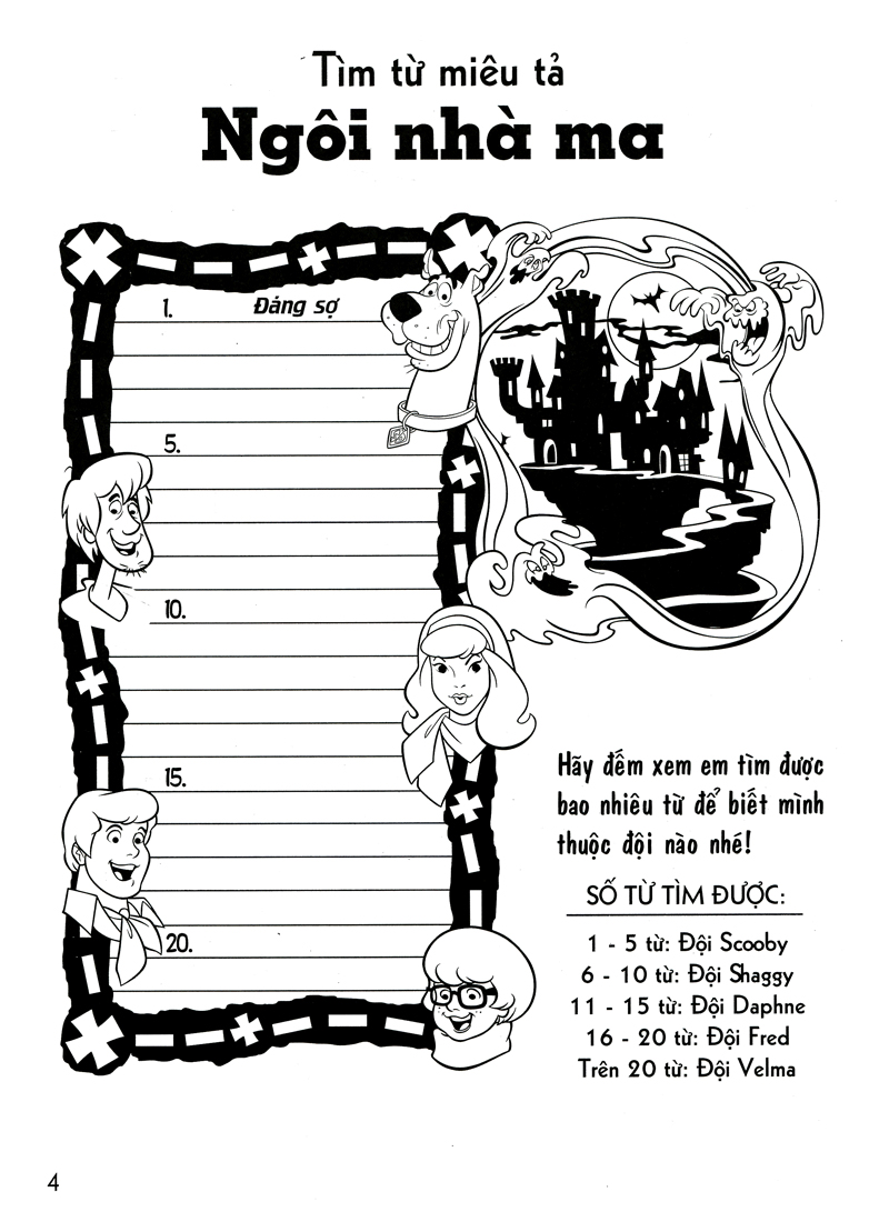 bộ bé chơi và tô màu cùng scooby-doo t5 (cuộc đụng độ trong ngôi nhà ma) - Ảnh 6
