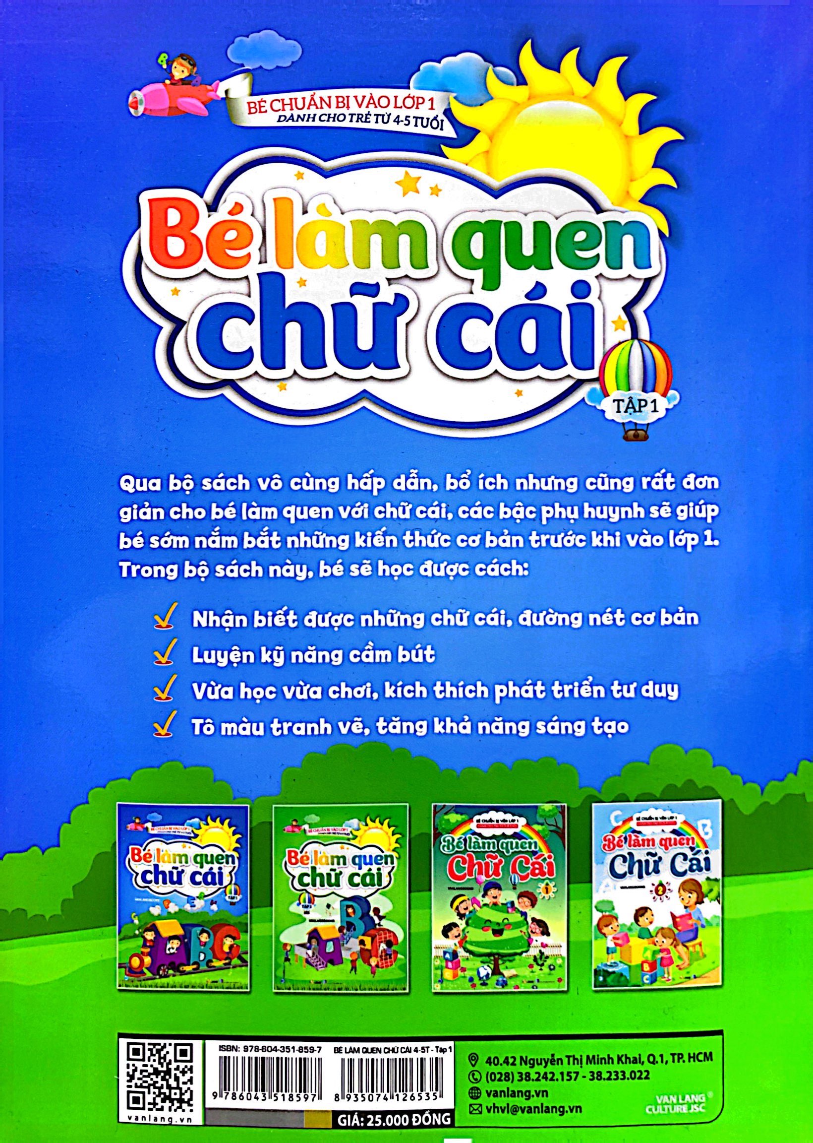 bộ bé chuẩn bị vào lớp 1 - bé làm quen chữ cái - tập 1 (dành cho trẻ từ 4-5 tuổi) - Ảnh 7