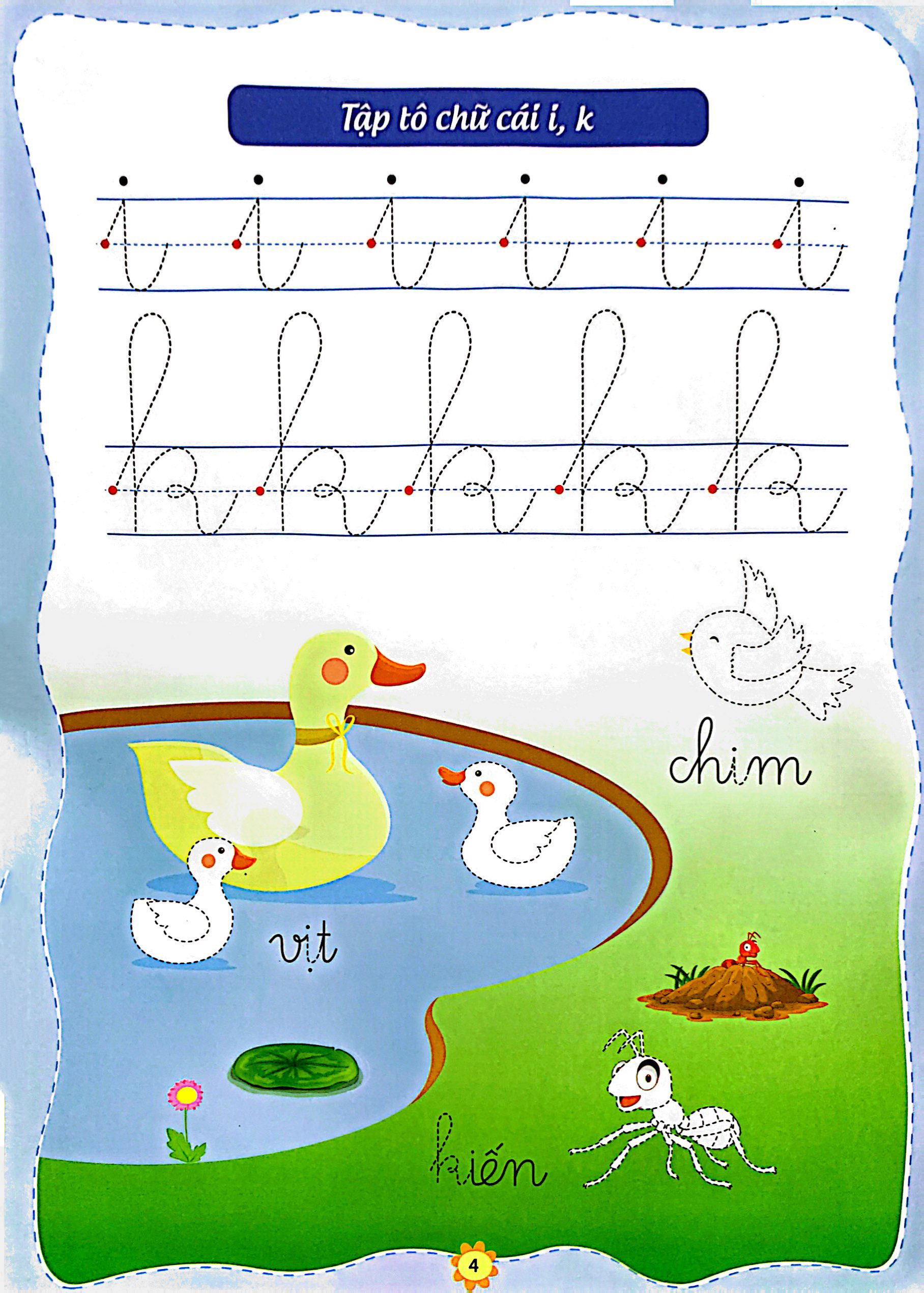 bộ bé chuẩn bị vào lớp 1 - bé làm quen chữ cái - tập 2 (dành cho trẻ từ 4-5 tuổi) - Ảnh 6