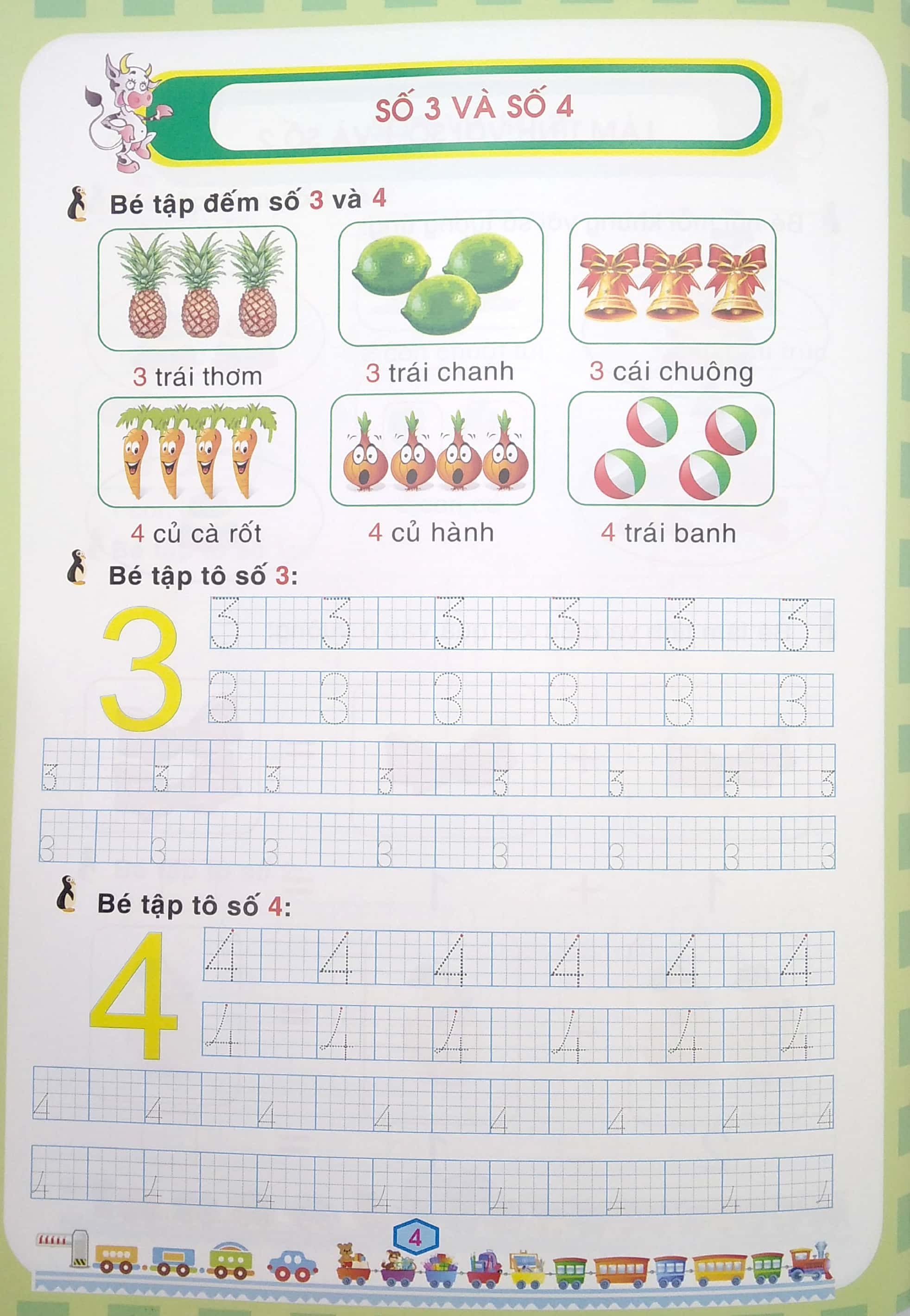 bộ bé chuẩn bị vào lớp 1 - bé làm quen chữ số (quyển 4) - Ảnh 6